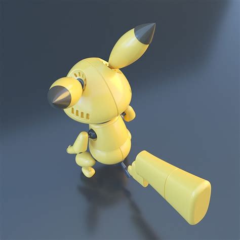 Pikachu Robot 3d Model 3d Printable Cgtrader