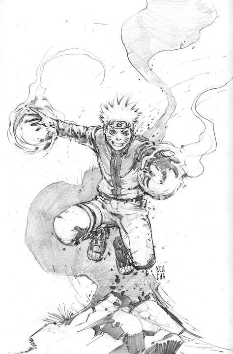 Masashi Kishimoto Early Concept Art Of Naruto Uzumaki Naruto