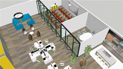 Coworking Space 3d Model Space Planning Youtube
