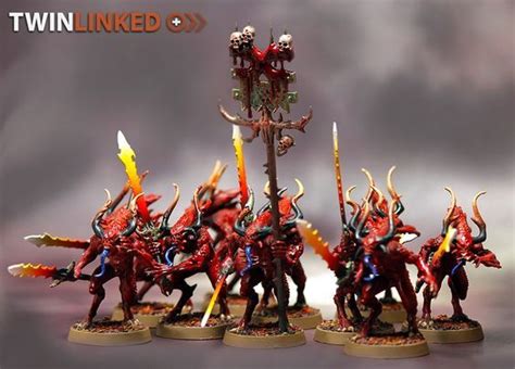 Bloodletters Of Khorne Warhammer Warhammer 40k Miniatures Chaos Daemons