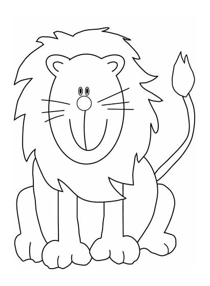 Lion Coloring Cartoon Printable Disegni Colorare Lions