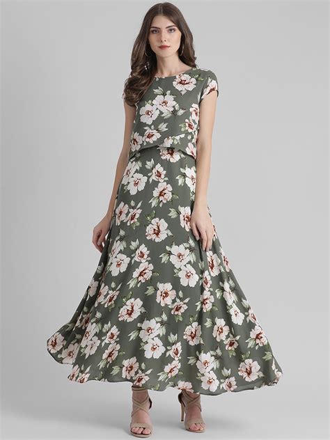 Buy Womens Printed Maxi Dress Online Zink London