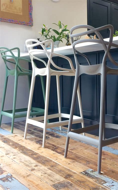 The famous masters, victoria ghost and maui and the new a.i and wood collection. #Kartell Masters stools look great with breakfast bars ...