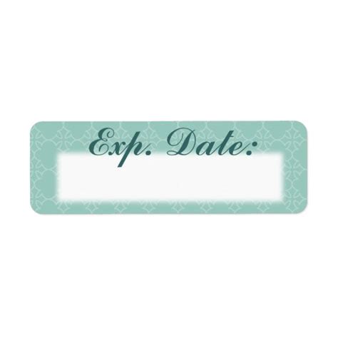 Blue Elegant Expiration Date Labels