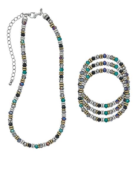 Fine Gems Necklace And Bracelets Set Of 3 Premier Jewelry Premier