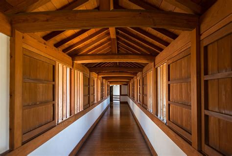 Wooden Hall Inside Himeji Castle In Japan Himeji Castle Himeji
