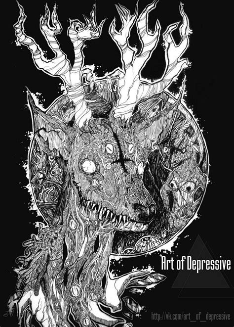 Сохранённые фотографии 3 529 фотографий Horror Art Deer Drawing Art