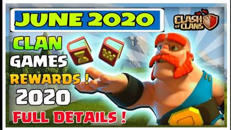 Clan games rewards June 2020 full details in Clash of clans - YouTube