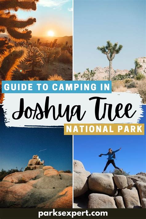 Joshua Tree National Park With The Text Guide To Camping In Joshua Tree