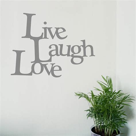 Live Laugh Love Vinyl Wall Sticker By Oakdene Designs