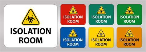Biohazard Isolation Room Sign 1130862 Vector Art At Vecteezy