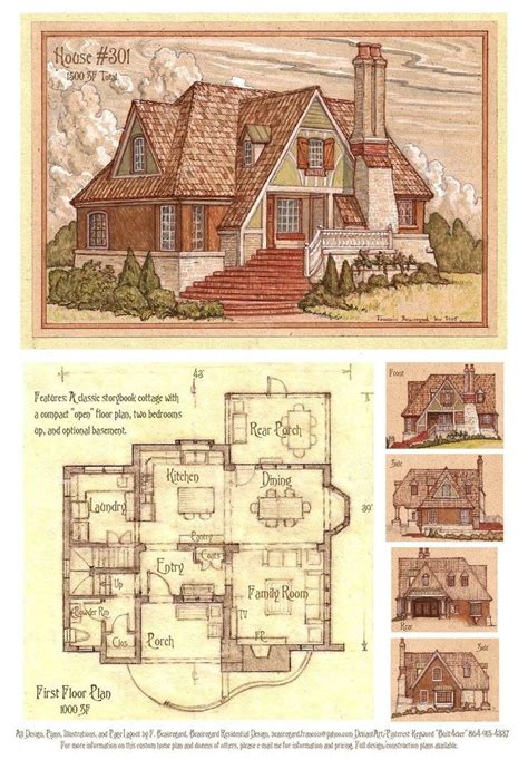 A Unique Look At The Storybook Cottage Floor Plans Design 14 Pictures