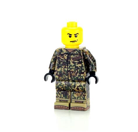 Marine Woodland Marpat Camo Duty Uniform Made With Real Lego Minifigure