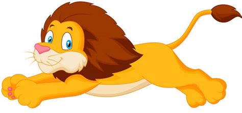 Royalty Free Running Lion Clip Art Vector Images And Illustrations Istock