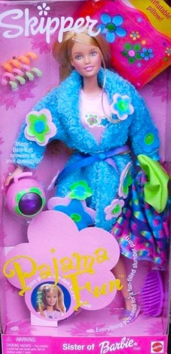 pajama fun skipper sister of barbie 1999 barbie 90s barbie toys barbie
