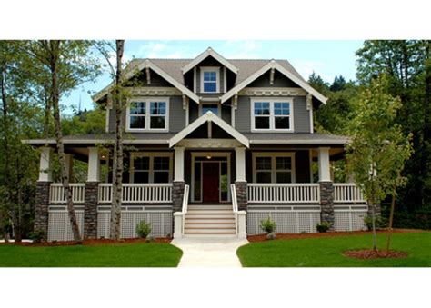 Craftsman House Plans With Wrap Around Porch Awesome Craftsman Style