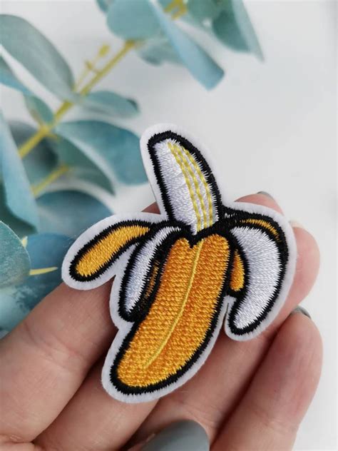 Cute Banana Embroidery Patch Etsy