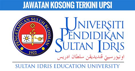 Vector + high quality images (.png). jawatan-kosong-universiti-pendidikan-sultan-idris-upsi-1 ...