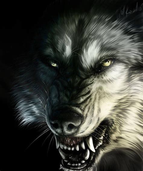 Pin By Ania Pawłowska On Wilkiwilkołaki Angry Wolf Werewolf