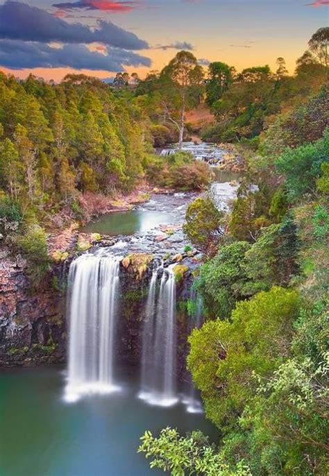 Pics Actually Dangar Waterfall At Sunset Dorrigo Australia