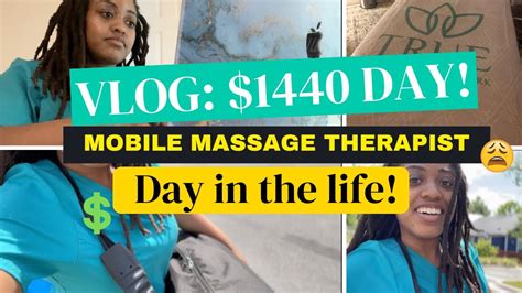 Watch Me Make 1000 Mobile Massage Therapist Vlog Come With Me To My