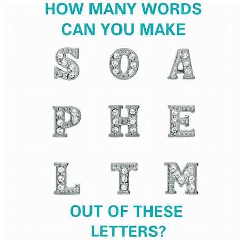 You're nearly through drafting a formal letter. How Many Words Can You Make Out of These Letters ...
