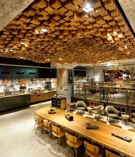 Artistic Ceiling Cafe Design Cafe Interior Design Cafe Design