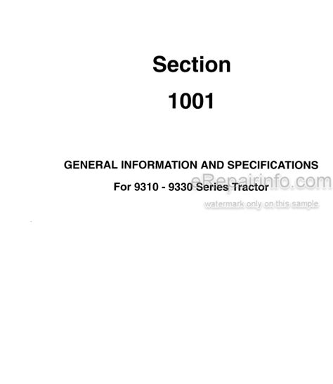 Case 9310 9330 Service Manual Tractor 8 83352 Erepairinfo