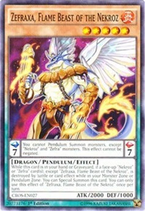 Zefraxa Flame Beast Of The Nekroz Crossed Souls Yugioh