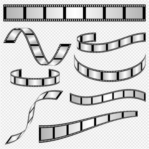Cinematic Film Frame Template Clipart Svg File