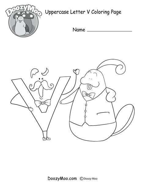 Letter V Coloring Pages At Free Printable Colorings