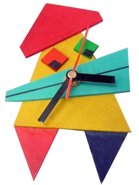 Memphis Inspired Clock Memphis Design Design Movements Projects To