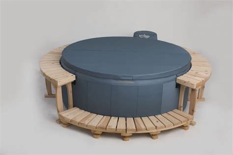 Natural Cedar Surround Softub Express Soft Sided Portable Hot Tubs