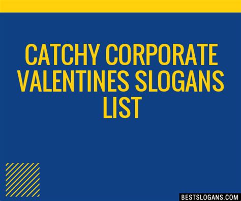 Catchy Corporate Valentines Slogans Generator Phrases