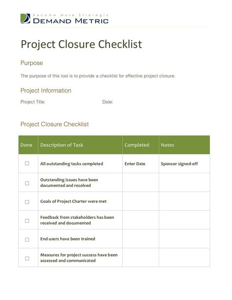 Ppt Project Closure Checklist Powerpoint Presentation Free Download