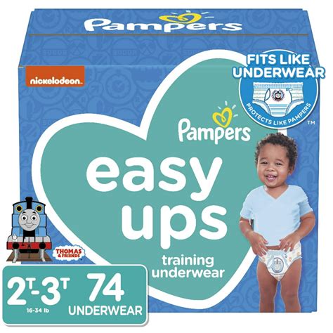 Pampers Pampers Easy Ups Training Underwear Boys Size 2t 3t 74 Ct