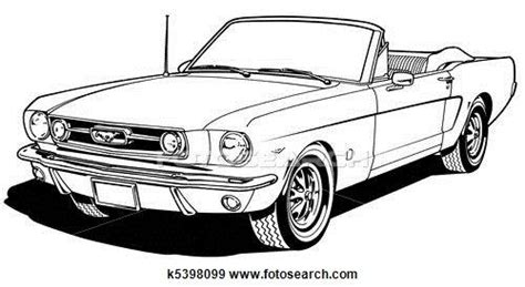 Mustang Art Mustang 1966 Car Drawings
