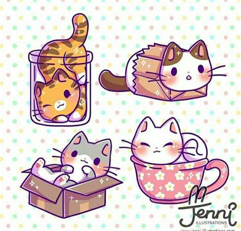 Ảnh Anime Đẹp 2 Animal X Food Cute Cat Drawing Kawaii Cat