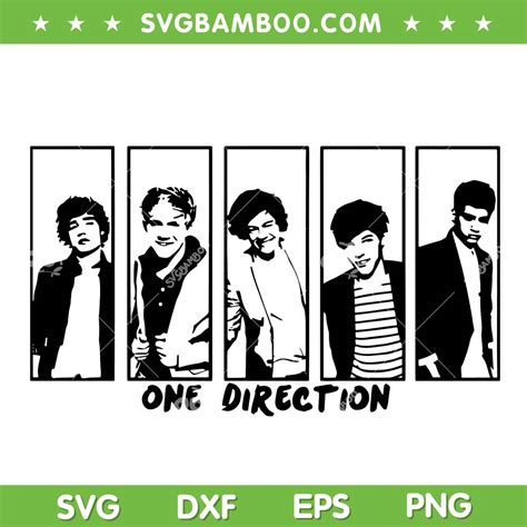 One Direction Band Svg Png
