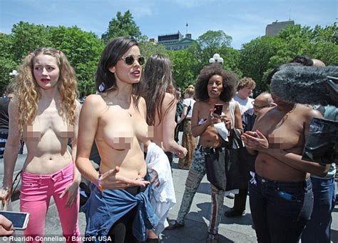 Topless Women Inspired By Scout Willis Take To New York Streets Daily