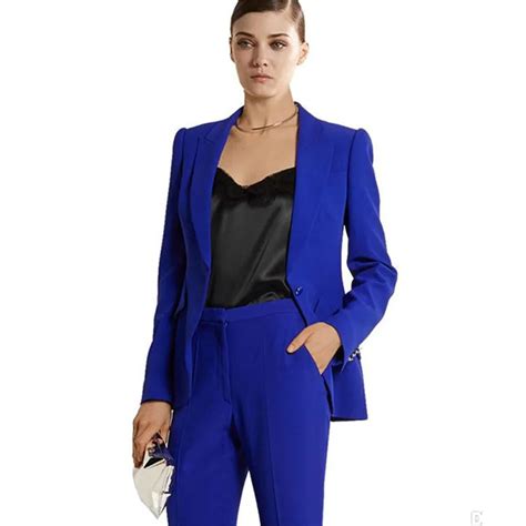 buy pants suit royal blue ladies pant suits brazers formal elegant women s