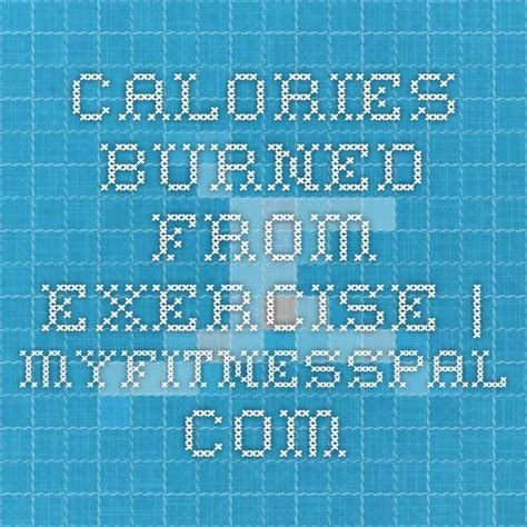 Calories Burned From Exercise Calories Burned Burn Calories Calorie Counter