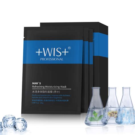 Buy Wis Natural Hydrating Moisturizing Face 20 Sheets For Men Oil Control Shrink Pores Acne