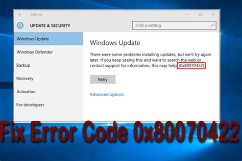 Top 8 Methods Quickly Fix Windows 10 Update Error 0x80070422