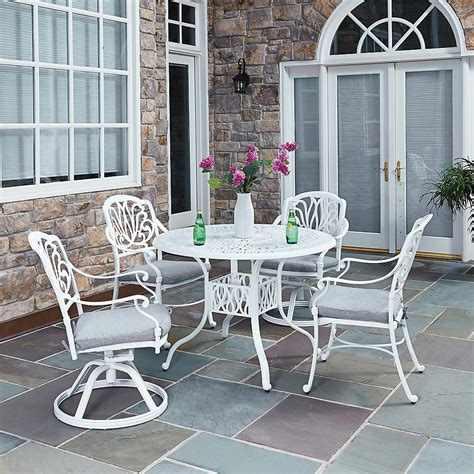 These tables have been in use for years hence remain a however, choosing the best outdoor patio dining set can be extremely difficult for most people. Home Styles Floral Blossom 5-Piece Patio Dining Set with ...