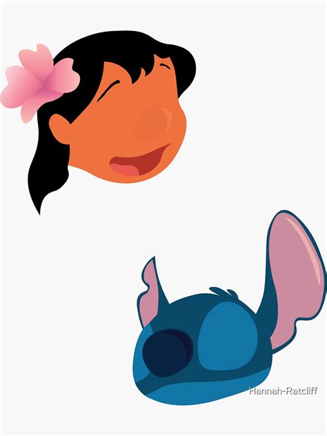 Minimal Lilo And Stitch Sticker For Sale By Hannah Ratcliff Redbubble