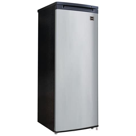 rca 6 5 cu ft manual defrost upright freezer in vcm stainless steel