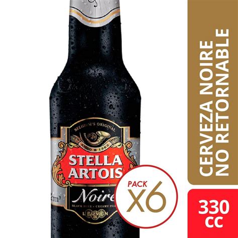 Cerveza Stella Artois Noire 6pack 330cc Vea