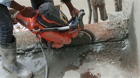 Concrete Roof Slab Cutting Work Youtube