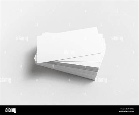 Blank Business Cards Stock Photo Alamy